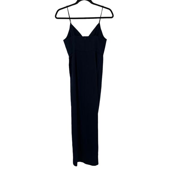 Shona Joy Dress Tulip hem maxi navy blue size 2 - Picture 5 of 8